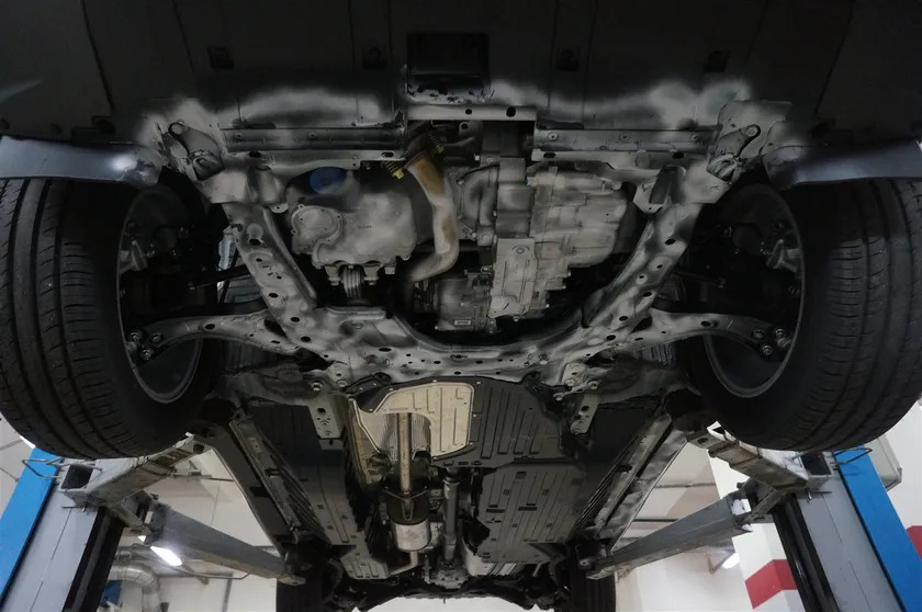 Защита алюминиевая АВС-Дизайн для картера и КПП Honda CR-V IV 2012-2015 фото 2