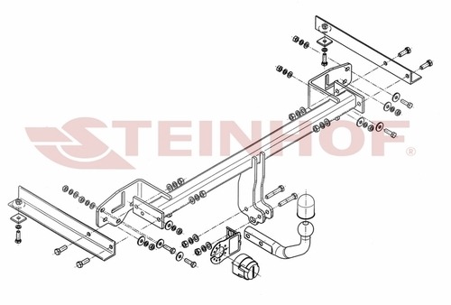 Фаркоп Steinhof для Chevrolet Tracker (Mk.III) 2013-2015 / Opel Mokka (Mk.I) 2012-2019 Шар А
