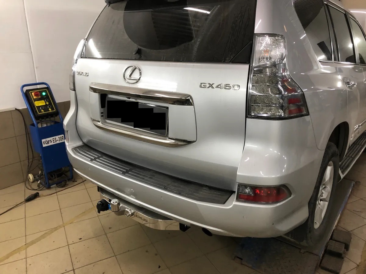 Фаркоп с накладкой из нержавеющем стали BALTEX для  LEXUS GX 460 (Mk.II) 2014- Шар F фото 7