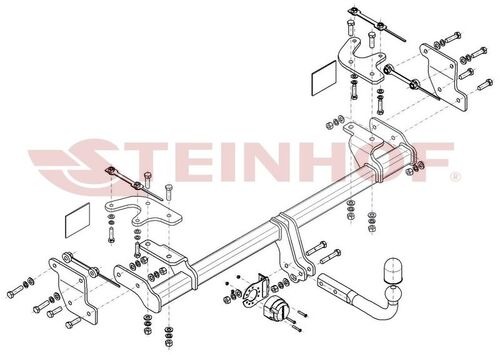 Фаркоп Steinhof для BAIC X7 (Mk.I) 2023- шар А
