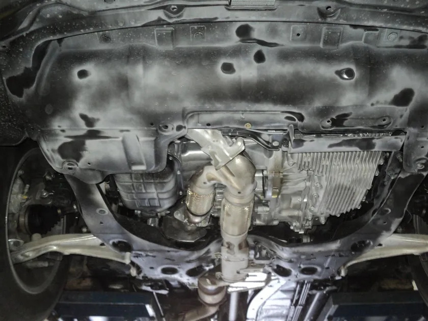 Защита алюминиевая АВС-Дизайн для картера и КПП Nissan Murano Z51 2008-2015 фото 2