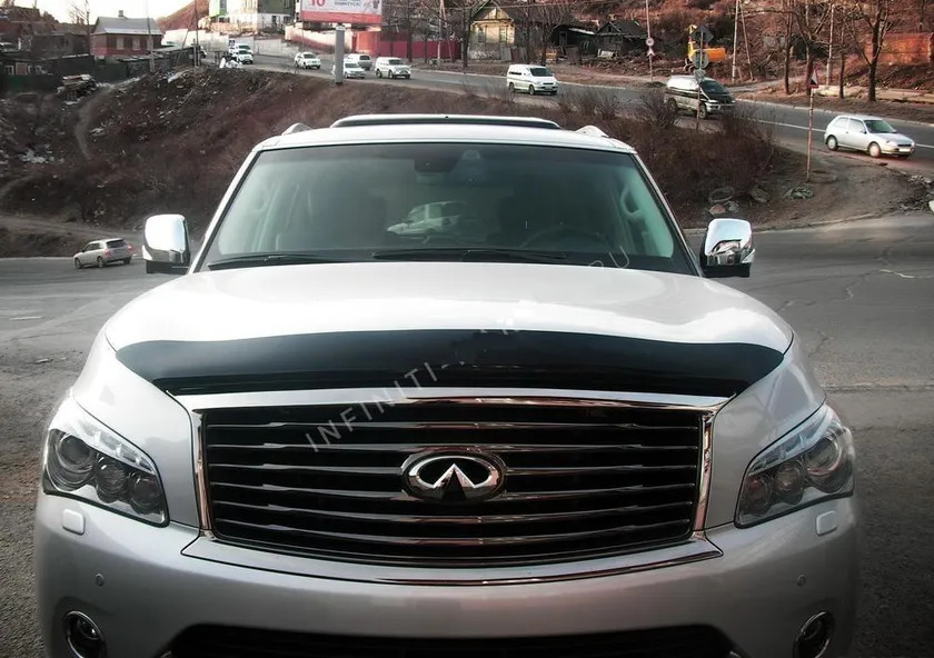 Дефлектор SIM для капота Infiniti QX56 2010-2013 фото 2