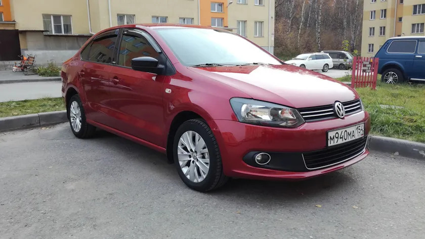 Дефлекторы V-Star для окон Volkswagen Polo V седан 2009-2020 фото 4