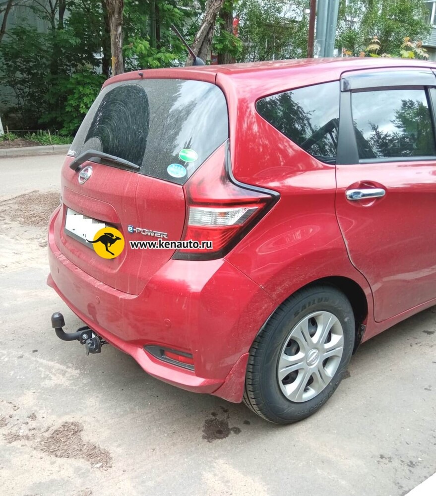Фаркоп Halty для Nissan Note E12 (Mk.II) правый руль (бензин или гибрид) 2012-2020 шар А фото 2
