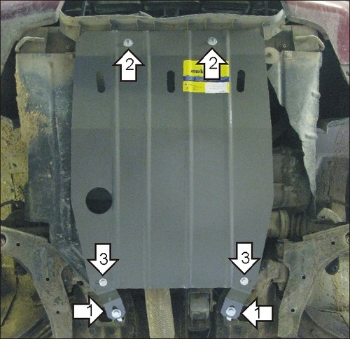 Защита Мотодор для картера, КПП Daewoo Espero 1993-1997