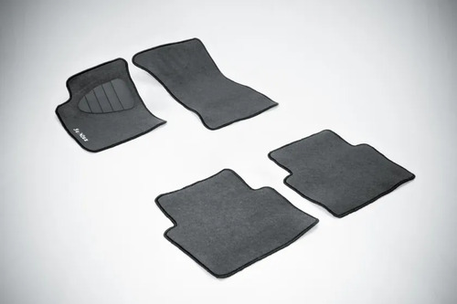 Коврики текстильные Seintex на нескользящей основе для салона Chevrolet Aveo II 2011-2022 Серые