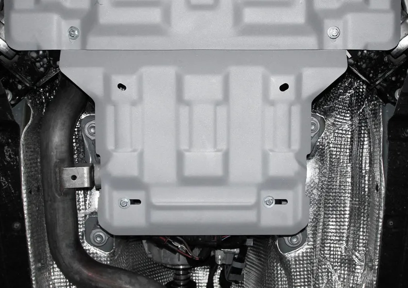 Защита алюминиевая Rival для РК Audi A6 C8 2018-2022 фото 2