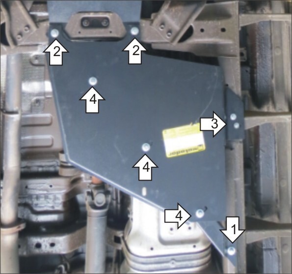 Защита Мотодор для раздаточной коробки Chevrolet TrailBlazer II 2012-2016