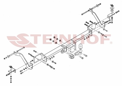 Фаркоп Steinhof для Citroen Jumper шасси, в т.ч. L4/XL 2006-2014, 2014- / FIAT Ducato шасси, в т.ч. L4/XL 2006-2014 / 2014- / Peugeot Boxer шасси, в т.ч. L4/XL 2006-2014 / 2014- Шар F