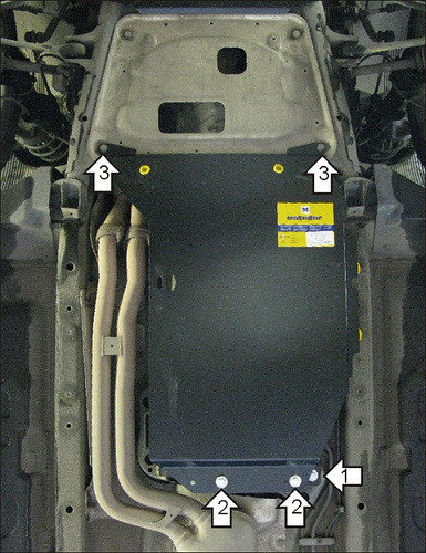 Защита Мотодор для АКПП BMW Х3 E83 рестайлинг 2004-2010