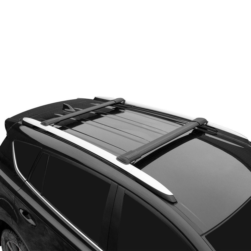 Багажник модельный на рейлинги Lux Хантер для Renault Duster 2015-2020 черный фото 2