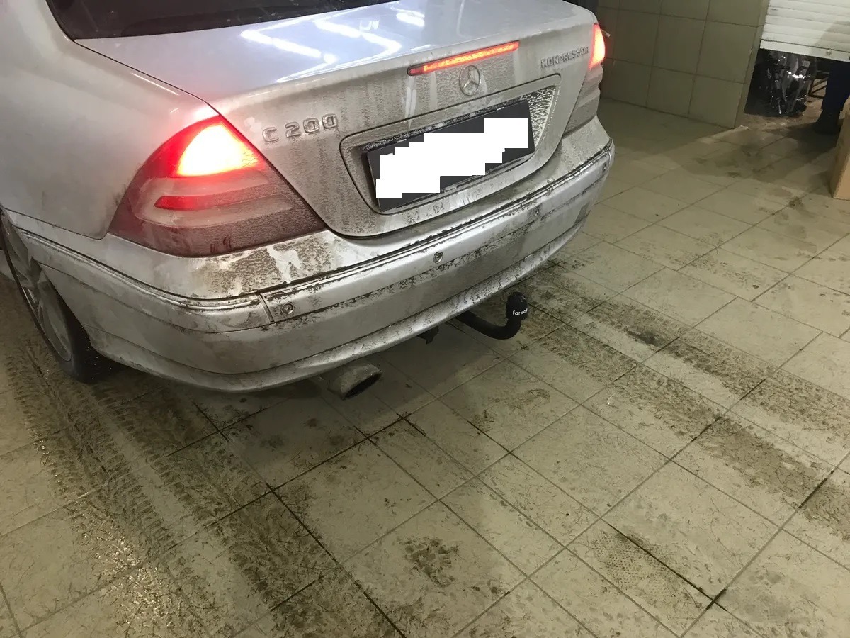 Фаркоп Steinhof для Mercedes C-Class w203 / s203 (Mk.II седан / универсал) 2000-2007 Шар А фото 3