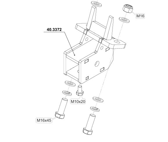 Приемник для американской вставки Sheriff для Land Rover Discovery (Mk.III / IV) 2006-2017/ Range Rover Sport L320 (Mk.I) 2005-2013 Шар Е
