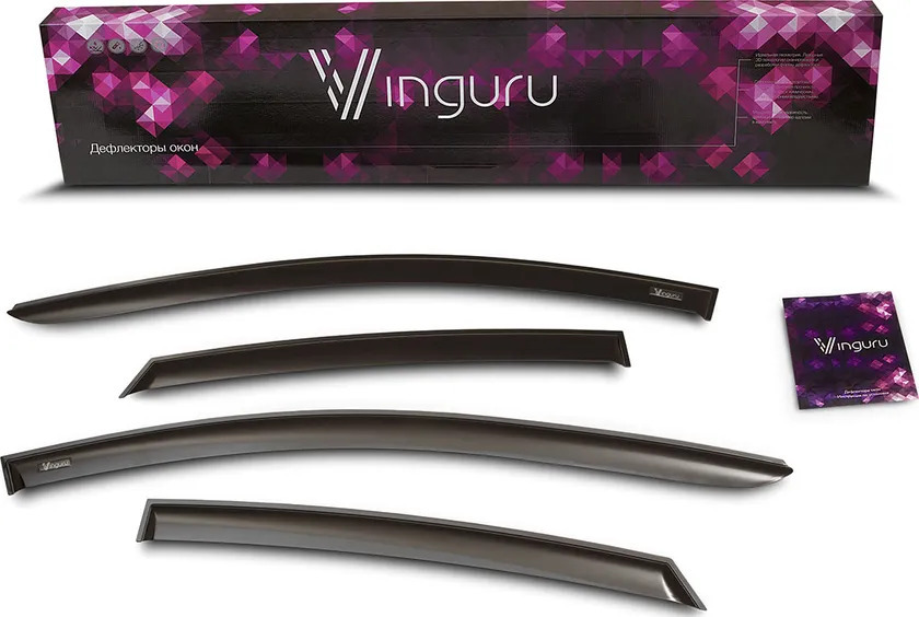 Дефлекторы Vinguru для окон Chery Amulet седан 2003-2010 фото 2