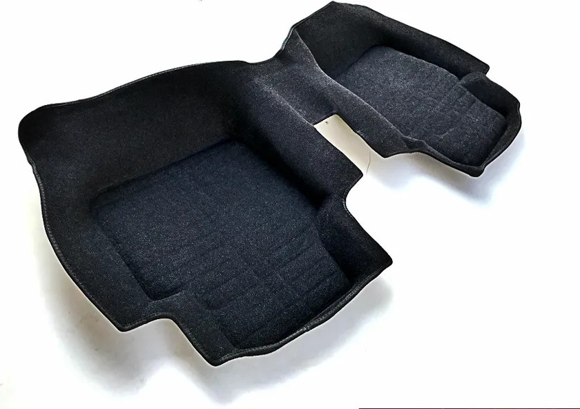 Коврики текстильные Euromat 3D 5D с высокими бортами для салона Skoda Superb III 2015-2022 Черные фото 3