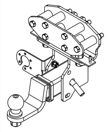 Фаркоп AvtoS для Toyota Land Cruiser J200 (Mk.XI) 2007-2021 шар Е