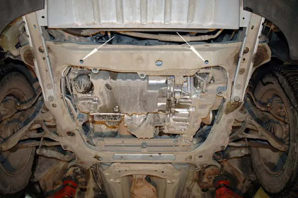 Защита алюминиевая АВС-Дизайн для картера и КПП Volvo XC90 I 2002-2014 фото 2