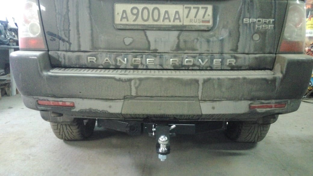 Фаркоп ​Бизон с хромированной накладкой для Land Rover Discovery и Range Rover Sport фото 2