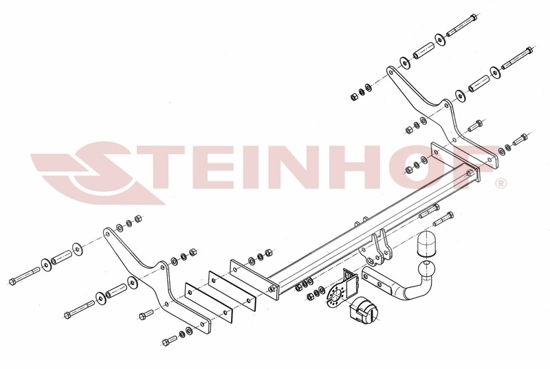 Фаркоп Steinhof для Renault Laguna III лифтбек (кроме GT) 2007-2015 шар А