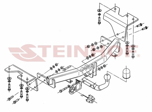 Фаркоп Steinhof для Toyota Verso R20 (Mk.I) 2009-2018 шар А