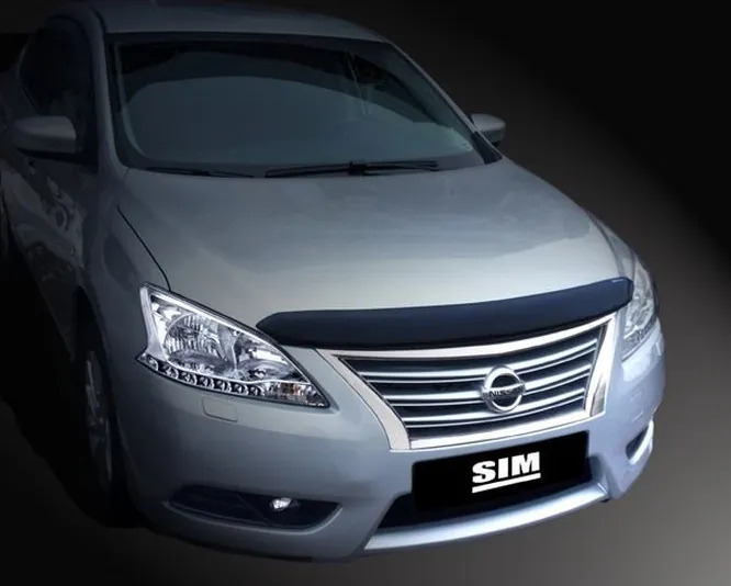 Дефлектор SIM для капота Nissan Sentra B17 седан 2014-2022