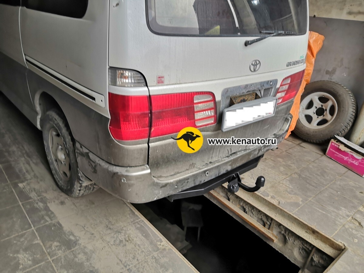 Фаркоп Halty для Toyota Granvia (Mk.I) 1995-2004/ Toyota Grand Hiace (Mk.I) 1999-2002/ Toyota Hiace H100 (Mk.IV) 1995-2005 шар А фото 2
