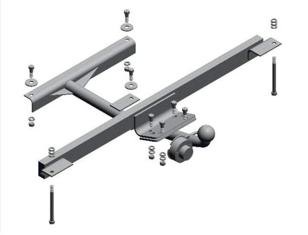 Фаркоп Трейлер для ВАЗ 2108, 21081, 21083, 2109, 21091, 21093 шар H