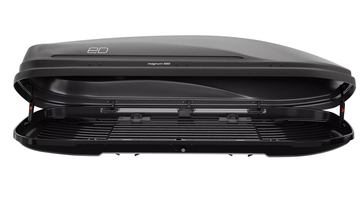 Бокс на крышу PILIGRIM Магнум 580 черный матовый фото 6