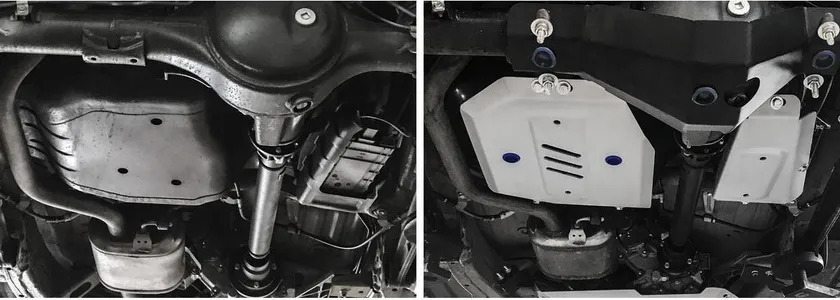 Защита алюминиевая Rival для топливного бака и топливного фильтра Suzuki Jimny IV 4WD 2018-2022 фото 3