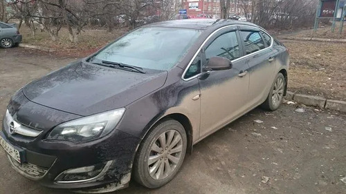 Дефлекторы V-Star для окон (с хром. молдингом) Opel Astra J xэтчбек 5-дв. 2009-2015