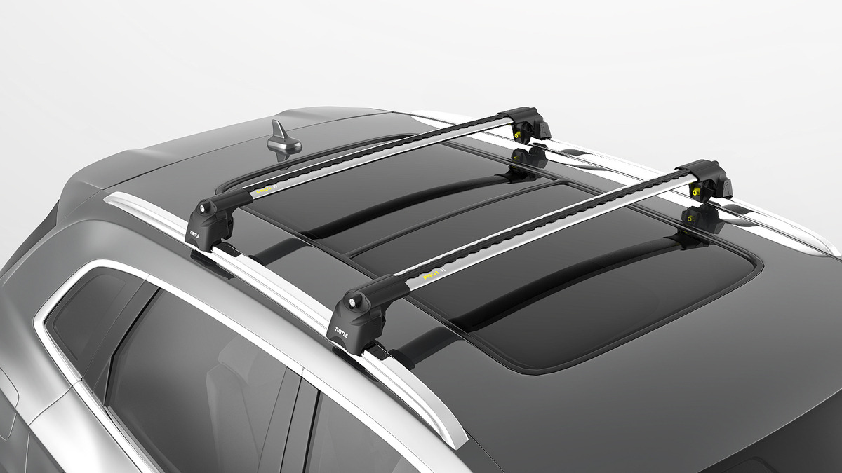 Багажник модельный в штатные места Turtle Air 3 Silver для Audi Q7 фото 2