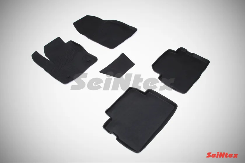 Коврики резиновые Seintex с высоким бортиком для салона Ford C-Max 2003-2010 фото 2