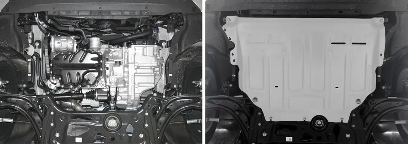 Защита AutoMax для картера и КПП Audi A3 8V 2012-2016 2016-2020 фото 3