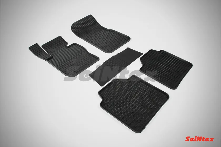 Коврики резиновые Seintex с узором сетка для салона BMW 3 F30 GT 2012-2019