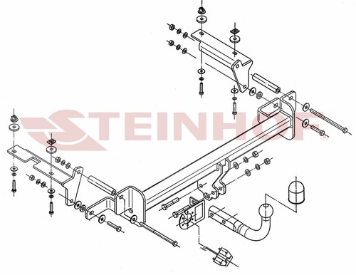 Фаркоп Steinhof для Opel Zafira B (Mk.II) кроме OPC 2005-2012 шар А