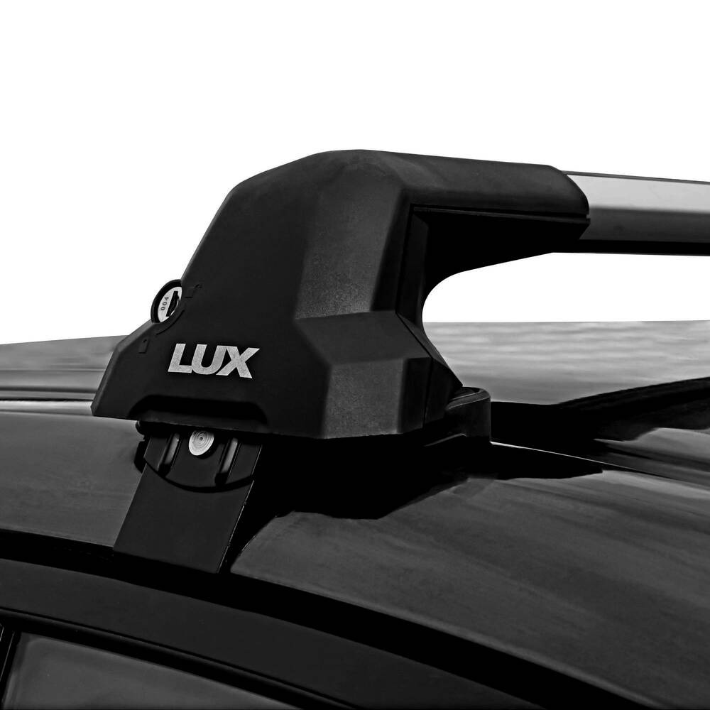 Багажник модельный на гладкую крышу LUX CITY БК5 крыловидные дуги чёрные фото 5