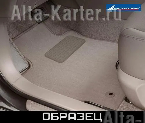 Коврики текстильные Autofamily для салона Mitsubishi Outlander III АКПП внедорожник 2012-2022 БЕЖЕВЫЕ