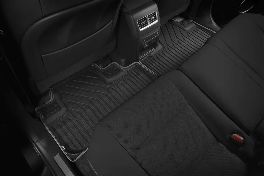 Коврики KVEST 3D для салона Lexus RX IV 2015-2022 Черный, серый кант фото 6