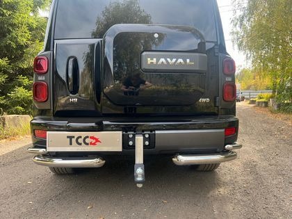 Быстросъёмный фаркоп ТСС с накладкой из нержавеющей стали на Haval H9 (Mk.II) 2024- Шар Е