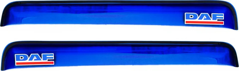 Дефлекторы REIN для окон (накладной скотч 3М) (2 шт.) DAF XF 95 1998-2022 (прямой) Синий