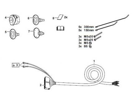 Комплект электрики фаркопа WESTFALIA для Land Rover Discovery Sport без поддержки светодиодных ламп на прицепе 13-пин