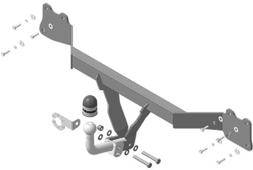 Фаркоп Motodor для Audi TT 8J (Mk.III) 2006-2014 шар А