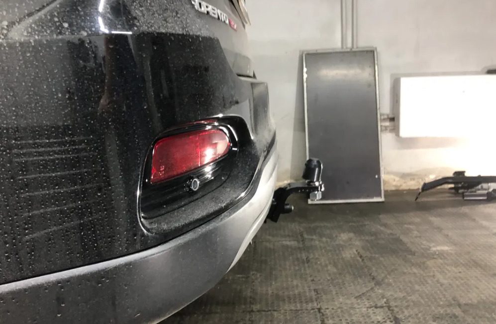 Фаркоп TowRus для Kia Sorento Prime UM (Mk.III) 2015-2020/ Hyundai Santa Fe TM (Mk.IV) 2018-2021 шар Е (система антистук) фото 8