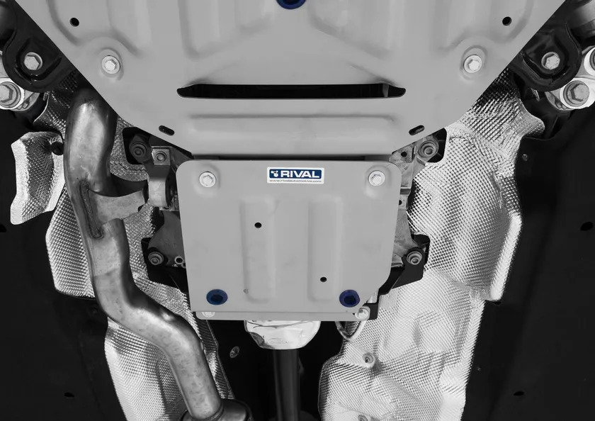 Защита алюминиевая Rival для РК Audi Q7 II 2015-2020 2020-2022 фото 2