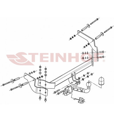Фаркоп Steinhof для Citroen Nemo 2009-2015 / FIAT Fiorino 2008-2021 / FIAT Qubo 2008-2021 / Peugeot Bipper 2008-2017 Шар А