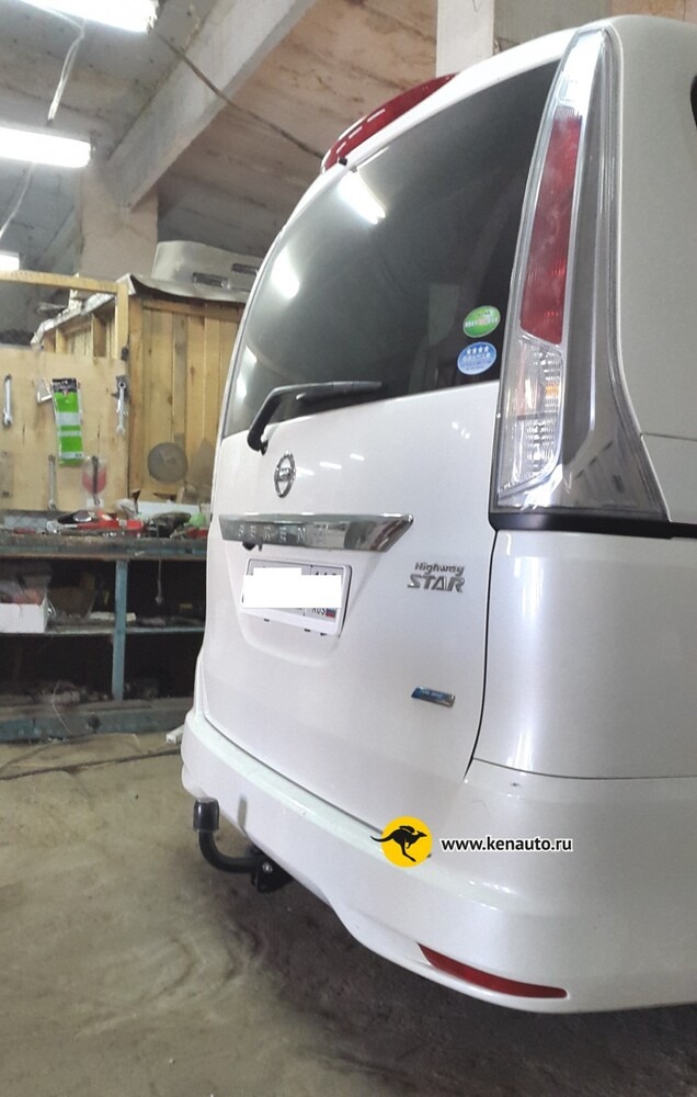 Фаркоп Halty для Nissan Serena C26 (Mk.IV) Highway Star, без парктроников 2010-2016 шар А фото 3