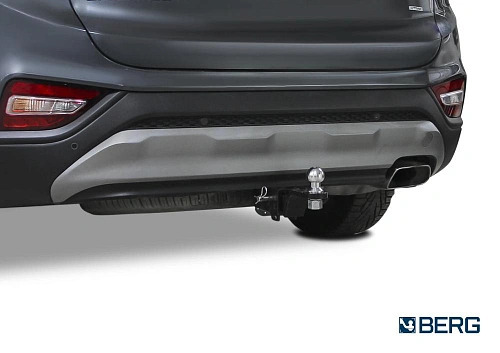 Фаркоп BERG Hyundai Santa Fe (Mk.III-IV дорест.) 2012-2020, шар Е, 2500/100 кг. фото 3