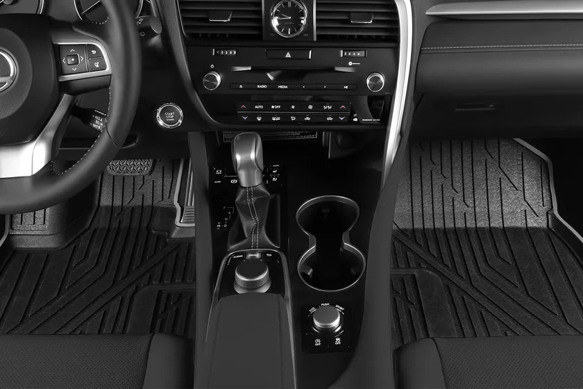 Коврики KVEST 3D для салона Lexus RX IV 2015-2022 Черный, серый кант фото 2
