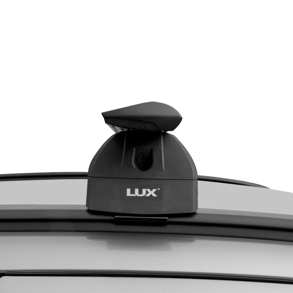 Багажник модельный в штатные места LUX БК2 крыловидные дуги черные фото 7
