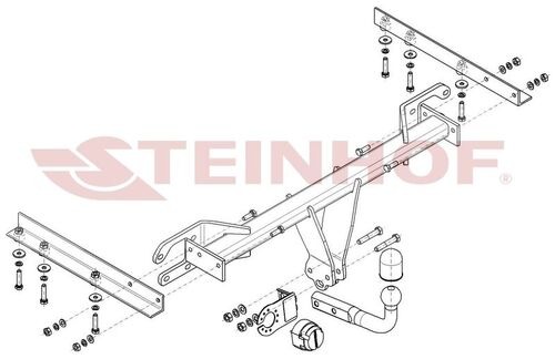 Фаркоп Steinhof для Subaru Outback BR (Mk.IV) 2009-2015 шар A
